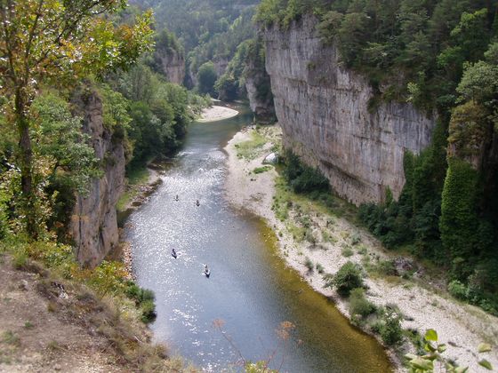 In der Gorges du Tarn - Felsenge Les Détroits Bild