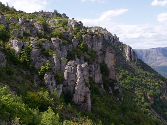 Abbruch der Causse Méjean über Florac Bild