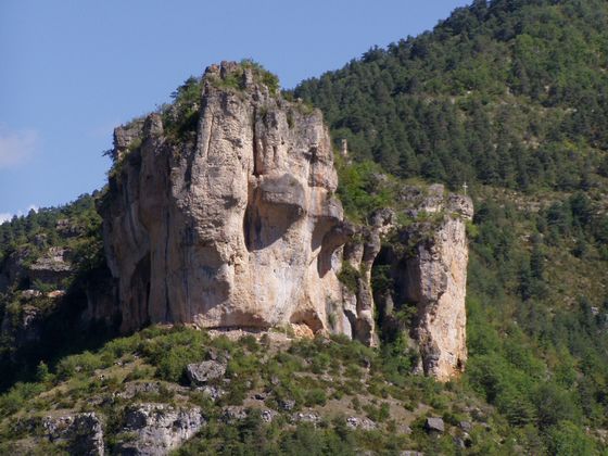 Fels in der Gorges de la Jonte Bild