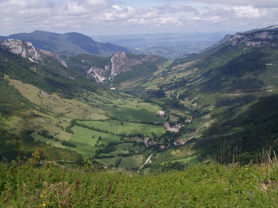 Blick ins Tal von Bovante Bild