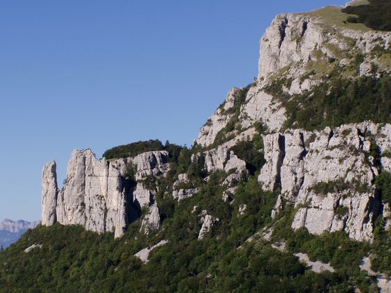 Felsformationen am Col de Rousset Bild