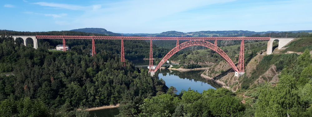 Viaduc de Garabit - Anklicken für ein Panorama Bild